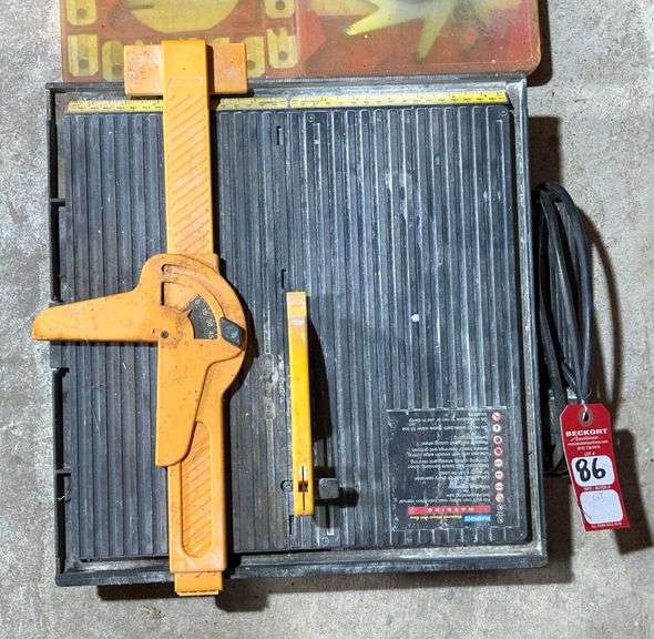 Woodworking Equipment, Saw Blades and Tile Saw