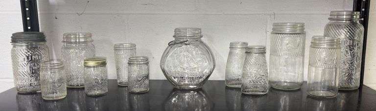 Early Jumbo Peanut Butter Glass Jar Collection image