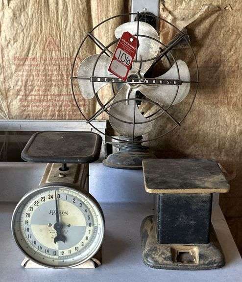 Vintage Scales & Westinghouse Fan image