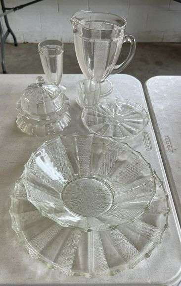 Vintage Dewdrop Depression Glass Collection image