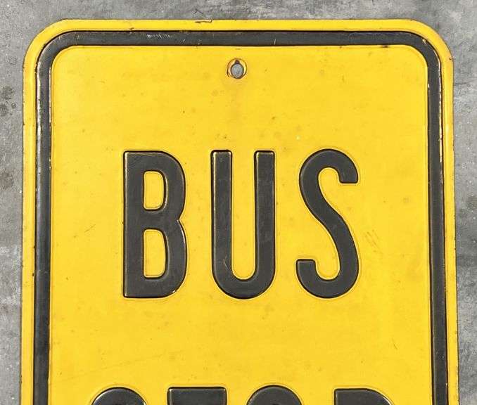 Bus Stop Metal Road Sign
