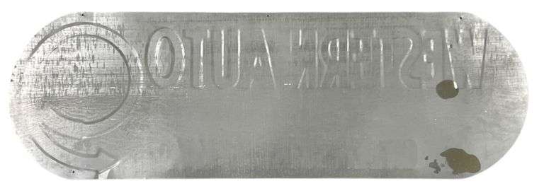 Western Auto "Greensburg, KY" Metal Store Sign