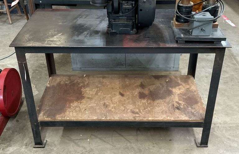 Shop Built Steel Table