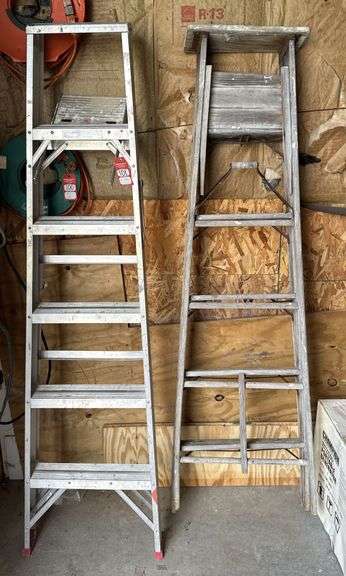 6' Aluminum & Wooden Step Ladders image