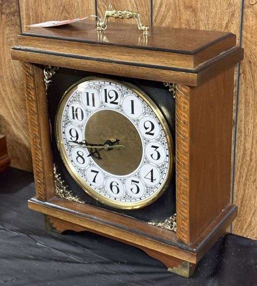 Solid Oak Cased Clock