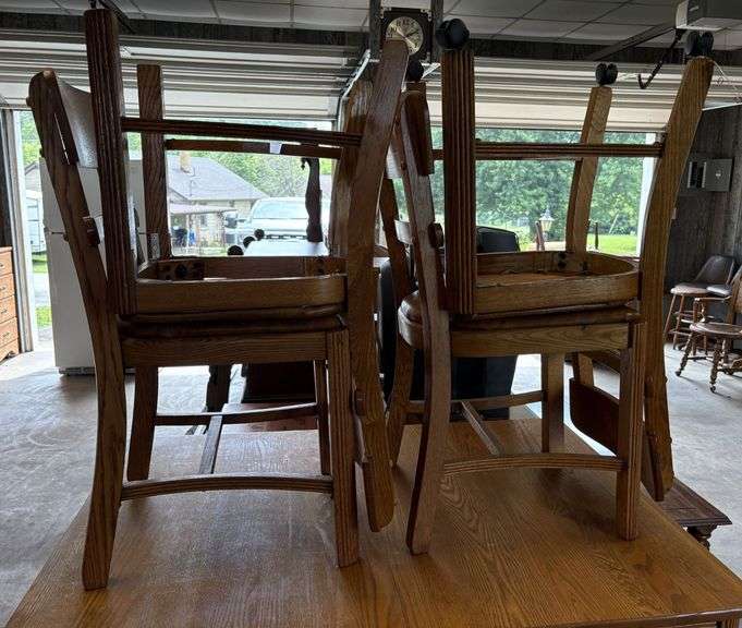 Vintage Oak Table & Chairs