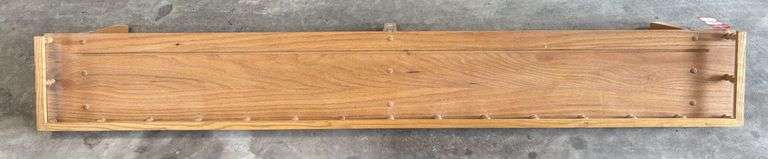 Oak Wall Mounted Display Shelf