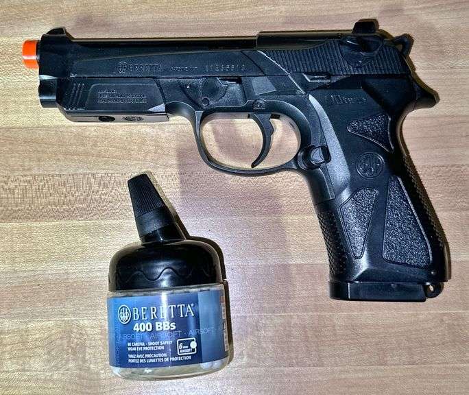 Vintage Binoculars & Beretta Air Soft Gun