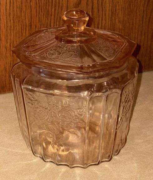 Pink Mayfair Depression Cookie Jar