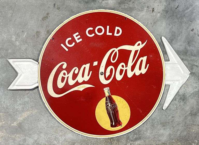 Kay Coca-Cola "Ice Cold Coca-Cola" with Arrow Display image