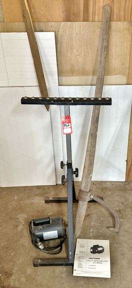 Cant Hook, Roller Stand & Motor