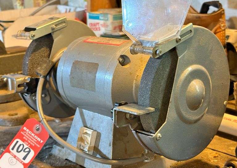 6" Bench Grinder & C-Clamps