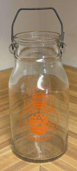 Pure Milk Co. "Ashland, KY" One Gallon Glass Milk Bottle