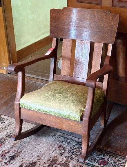 Early Tiger Oak Rocker