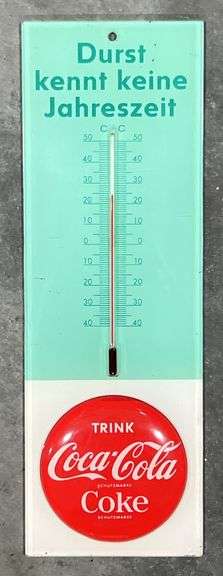 Coca-Cola "Trink Coca-Cola" German Thermometer image