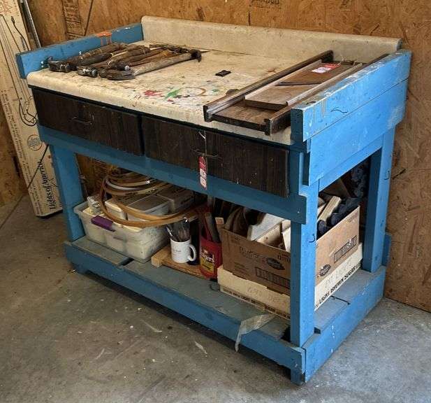 Work Table & Crafting Supplies image