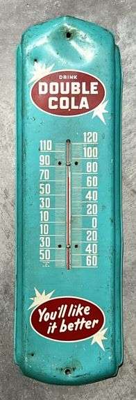 Double Cola Metal Thermometer image