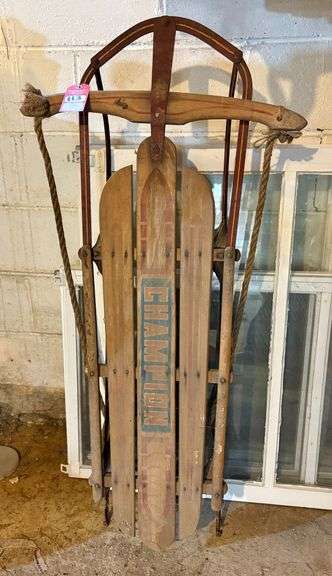 Vintage Champion Snow Sled