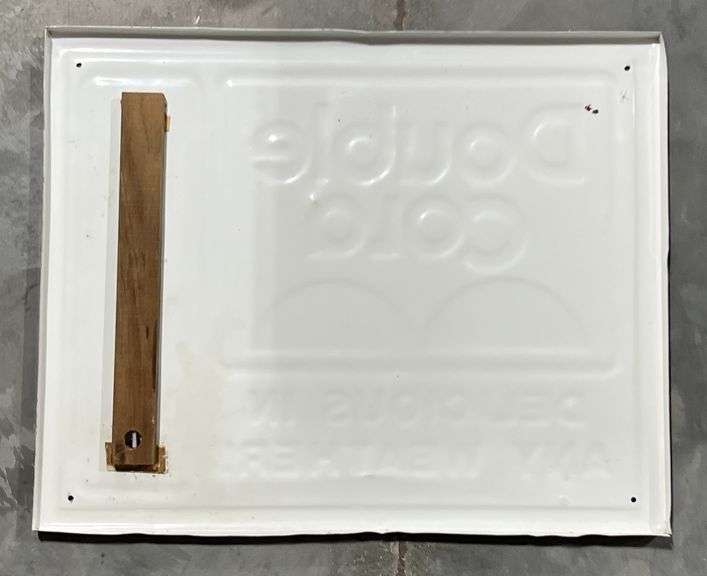 Double Cola "Delicious in Any Weather" Metal Thermometer
