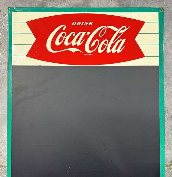 1963 Coca-Cola Metal Menu Board