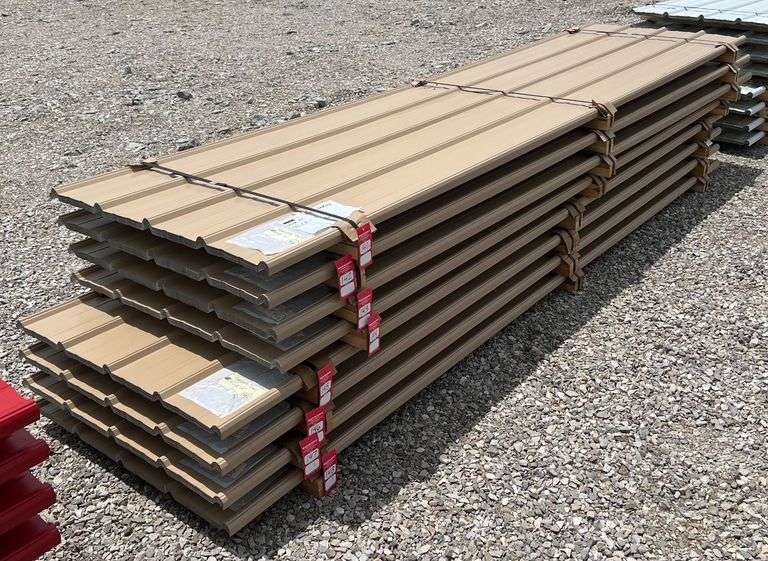 Nicorr Stormshield 29 Gauge Metal Siding/Roofing, qty: 25 sheets & Sure Loc #10 1.5" Hex Head Metal Screws, qty: 500 screws image