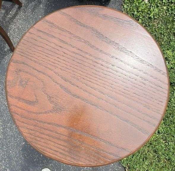 Vintage Tiger Oak Display Stand