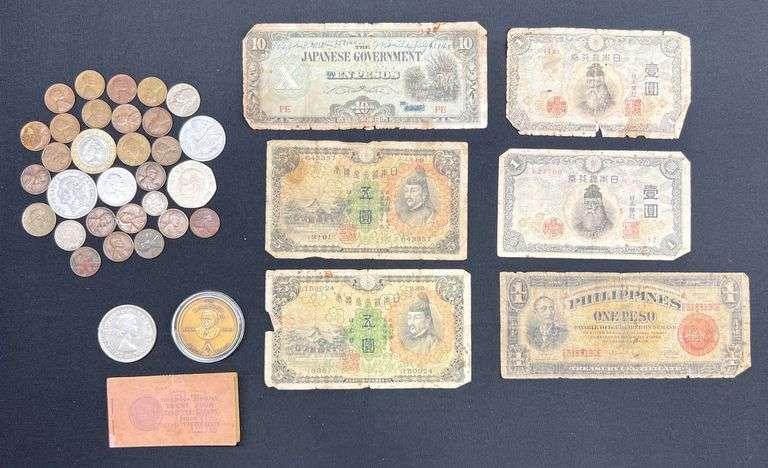 Foreign Coins & Currency image
