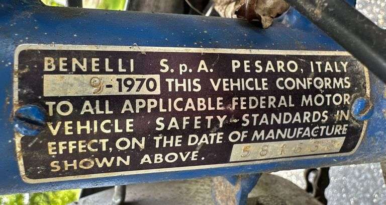 Vintage Benelli Buzzer Motorcycle