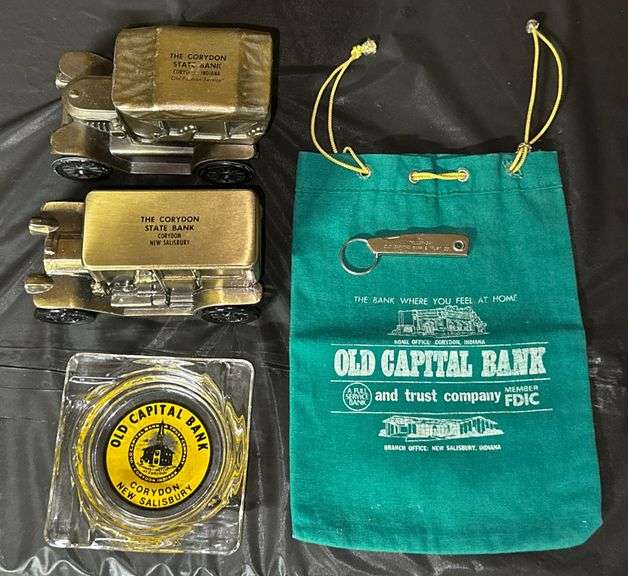 Old Capital Bank & Corydon State Bank Memorabilia