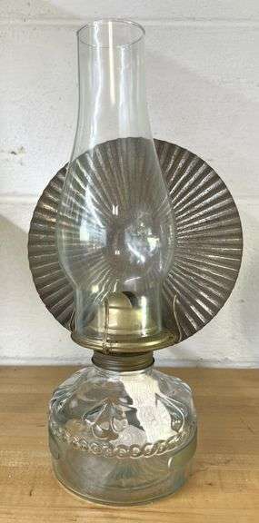 Early Wall-Mounted Oil Lamps with Reflector