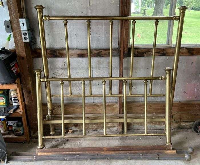 Vintage Full-Size Brass Bed