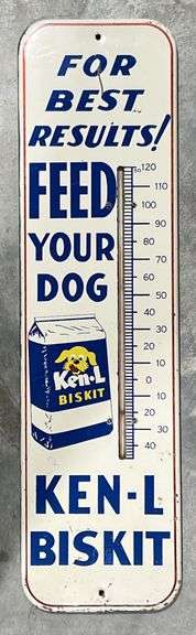 Ken-L Biskit Dog Food Metal Thermometer image