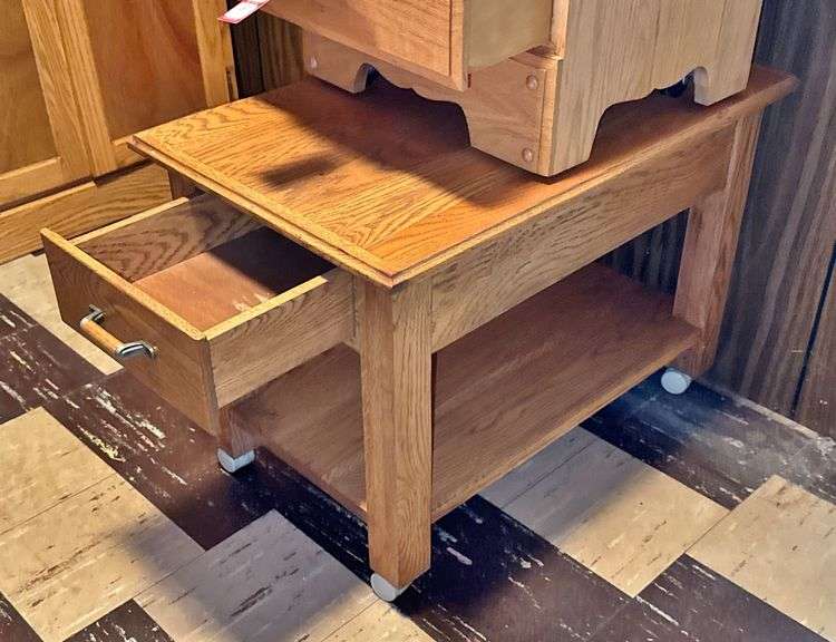 Solid Oak End Tables