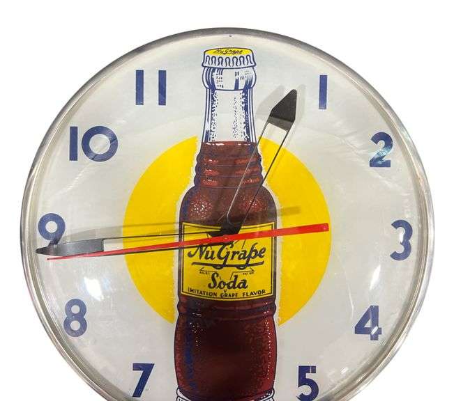 NuGrape Soda Telechron Lighted Clock