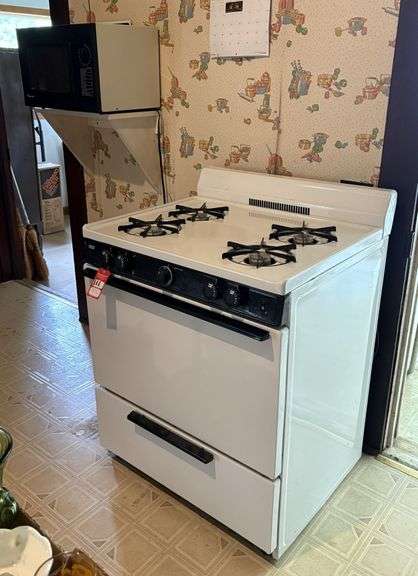 Roper LP Gas Range & Microwave