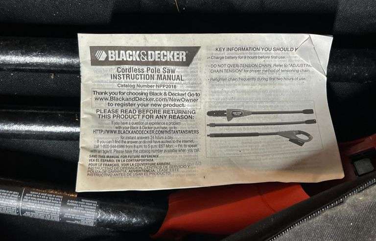Echo ES210 Gas Powered Blower & Black/Decker Cordless Pole Saw