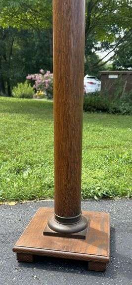 Vintage Tiger Oak Display Stand