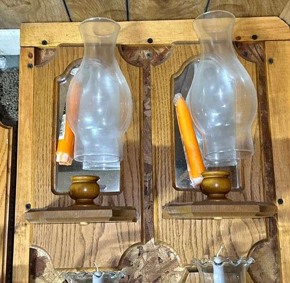 Solid Oak Wall Mounted Lamps