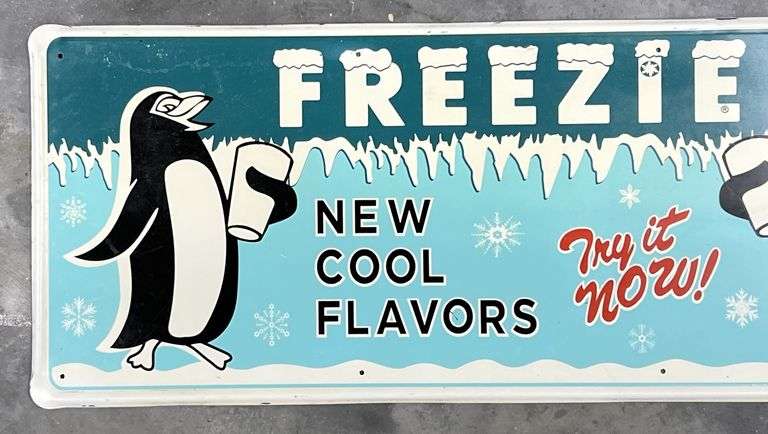 Freezie Soda Metal Sign