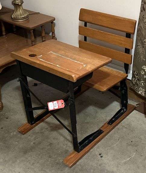 Early Wooden Childs Desk image