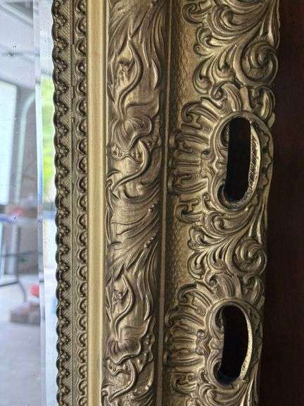 Massive Guiled Beveled Mirror