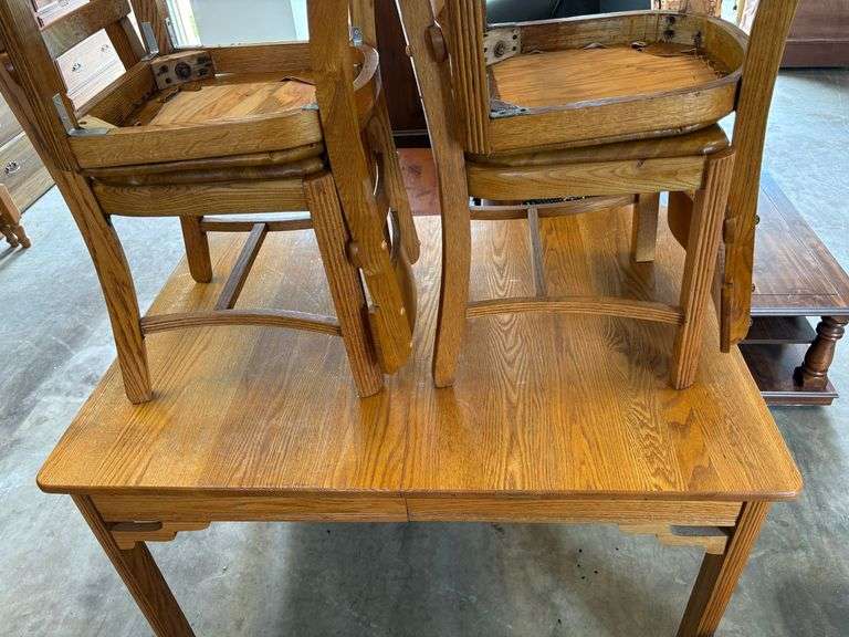 Vintage Oak Table & Chairs