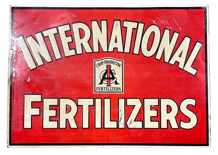 1943 International Fertilizers Metal Sign image