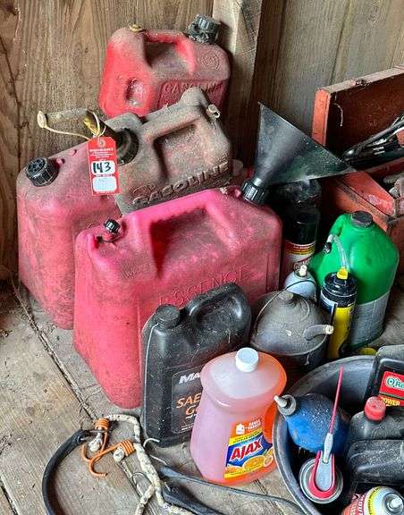 Fuel Cans & Shop Lubricant