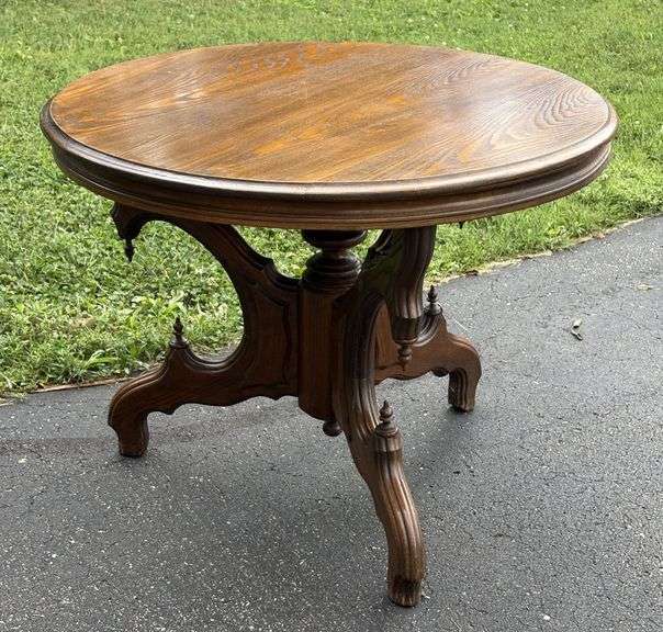 Early Decorative Oak Occasional Table