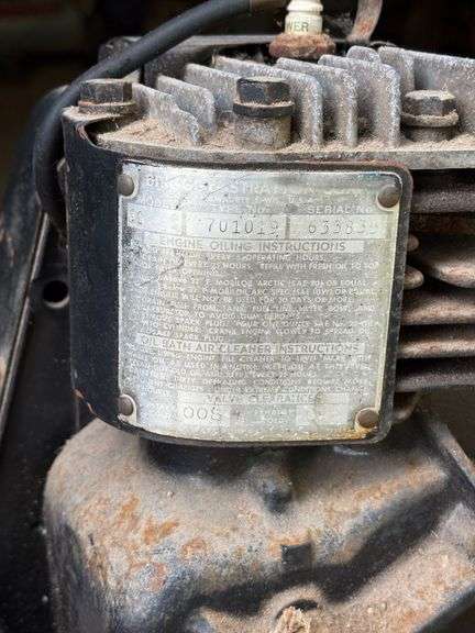 Briggs & Stratton 4 Cycle Engine on Wood Skids
