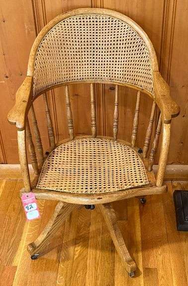 Oak Chair & Floor Lamp