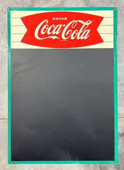 1963 Coca-Cola Metal Menu Board image
