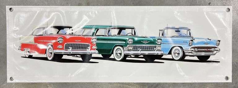 Banner Featuring 1955-1956-1957 Chevrolet Automobiles image