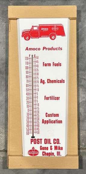 Standard Amoco Products Agricultural Related Metal Thermometer image